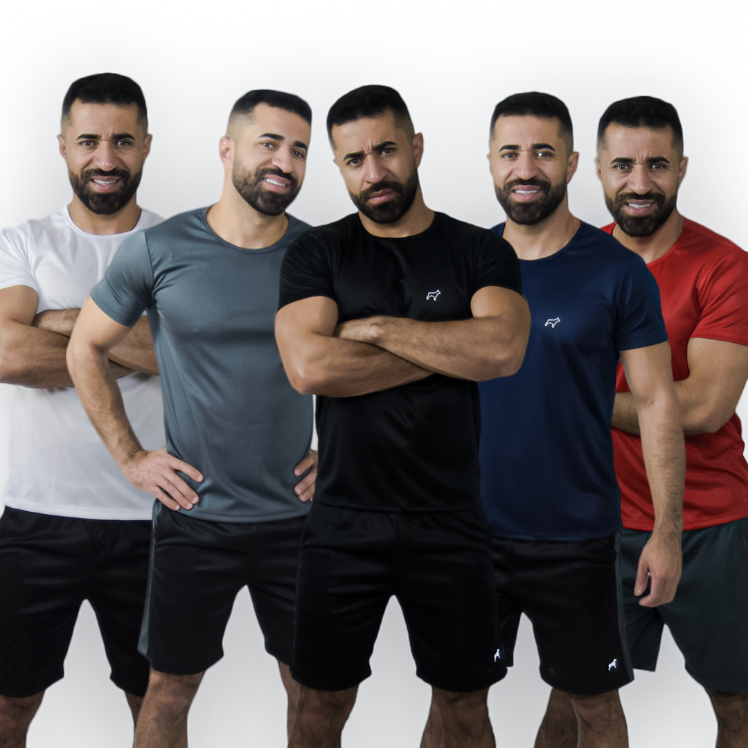 Kit 5 Camisetas Dry Fit Masculina Treino Corrida Esportes - Slim Fit