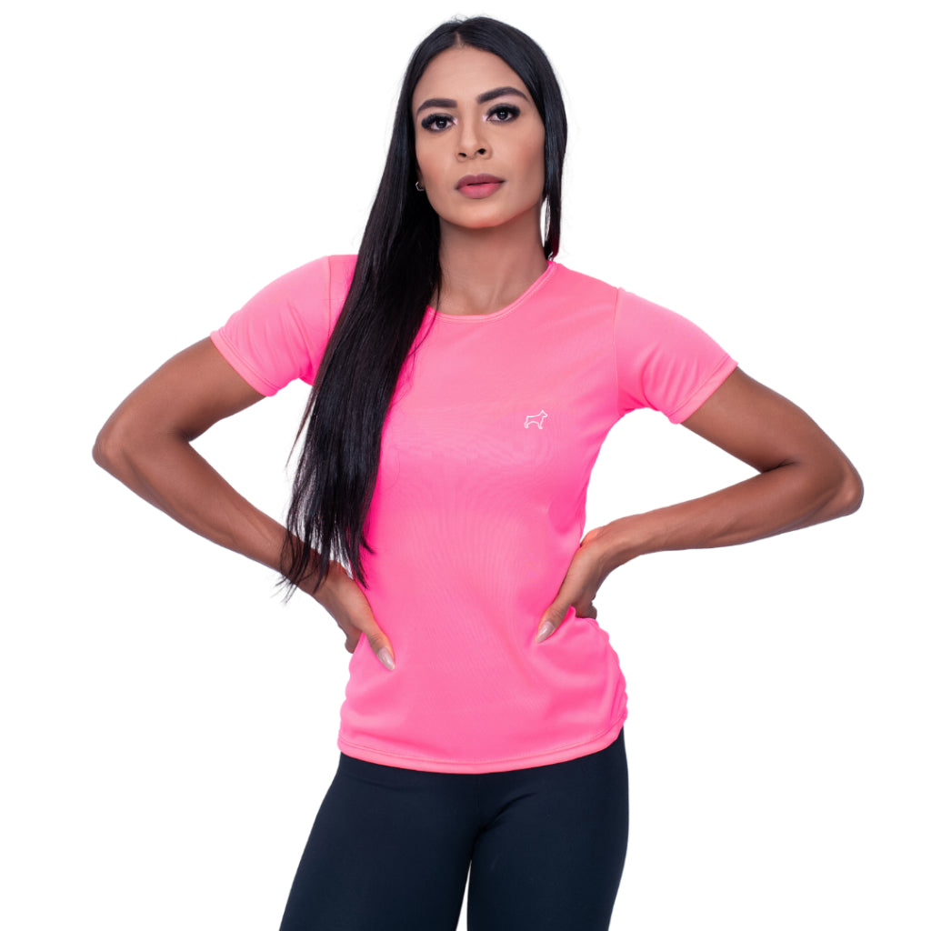 Kit 5 Camiseta Feminina Dry Fit Academia Treino Corrida Esportes Parvori