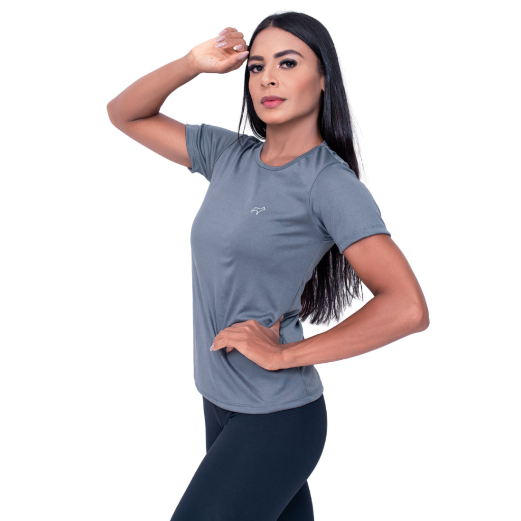 Kit 5 Camiseta Feminina Dry Fit Academia Treino Corrida Esportes Parvori
