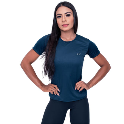 Camiseta Academia Feminina Dry Fit Treino Esportes Parvori