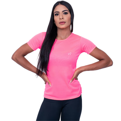 Camiseta Academia Feminina Dry Fit Treino Esportes Parvori